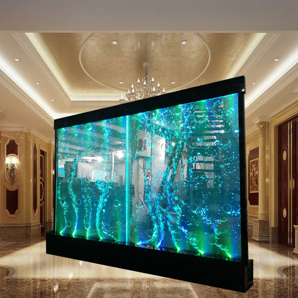 Bubble Water Wall Design Ideas LED Water Bubble Wall Aquarium