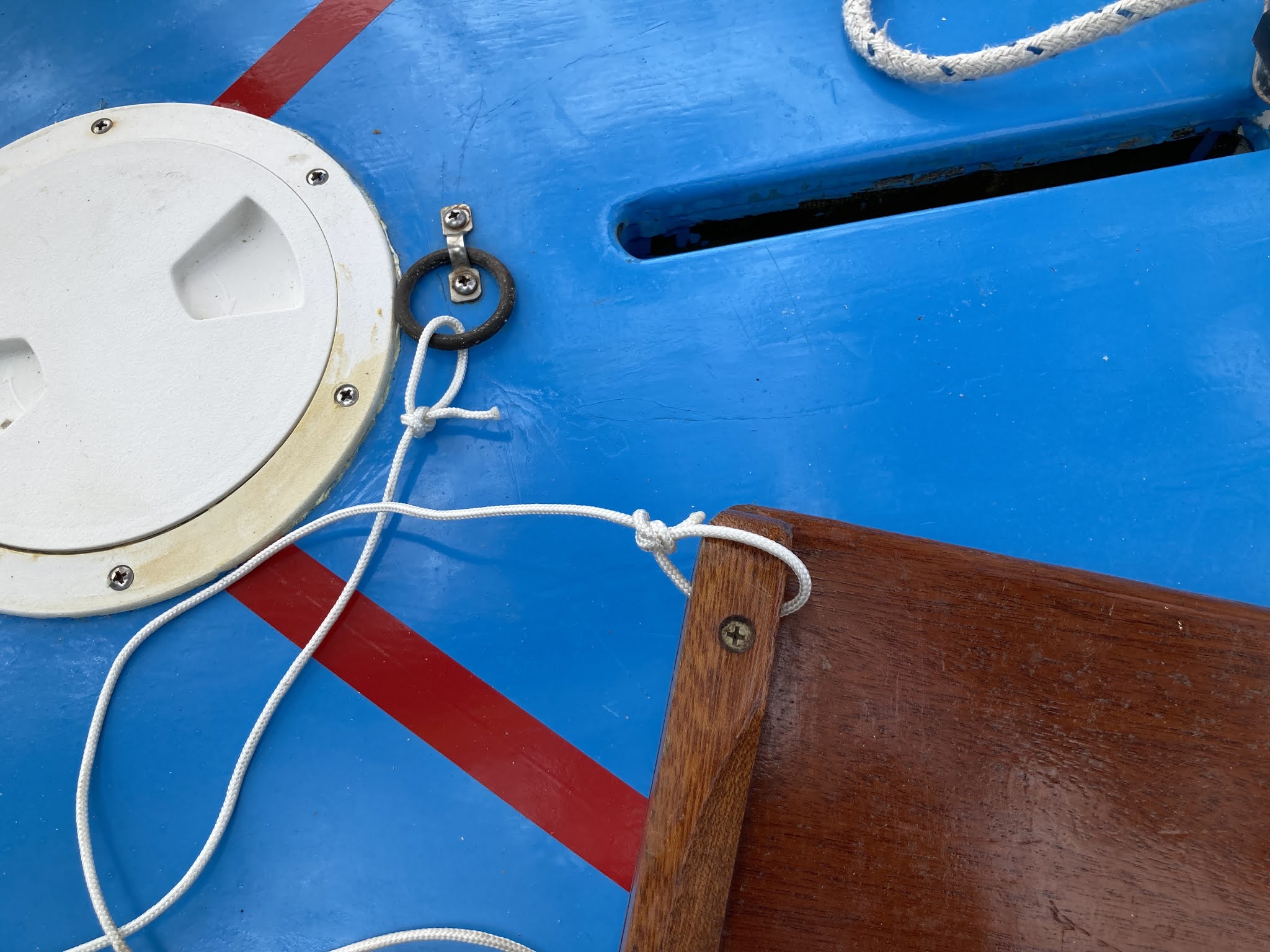 Small Boat Restoration Sunfish Rigging and Parts Names