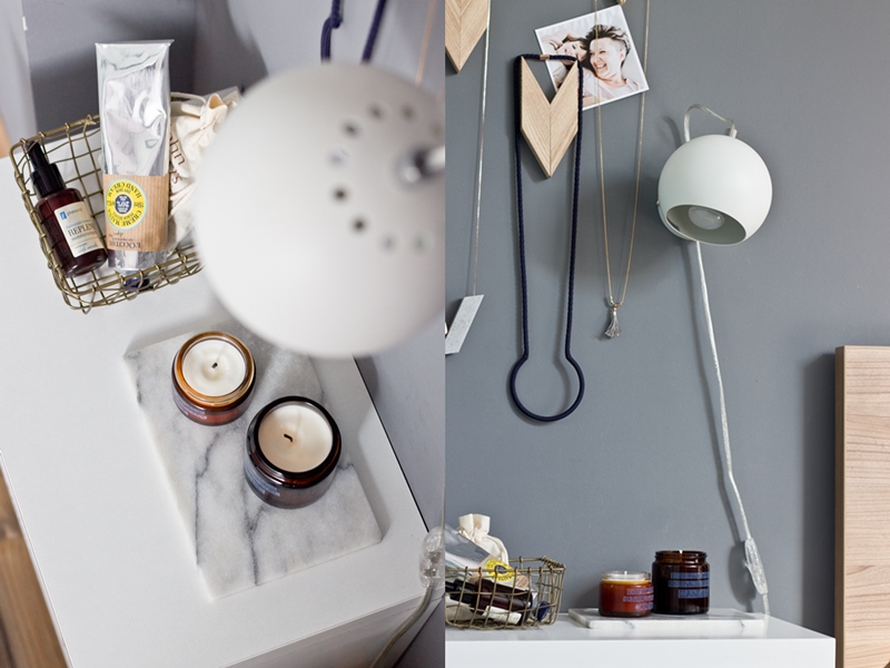 świeczki sojowe DIY ekologiczne naturalne świeczki ze słoików po kremach, recycling opakowań po kosmetykach,, diy, czary z drewna, drewniane wieszaki, uchwyt na biżuterię, druciany koszyk mosiądz, marmurowa deska, marmur, kinkiet ball, frandsen, l'occitaine, cos, phenome, ministerstwo dobrego mydła