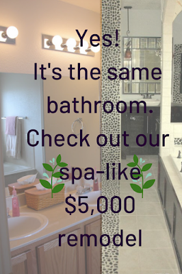 Yes! It's the same bathroom - our $5,000 DIY spa bath remodel