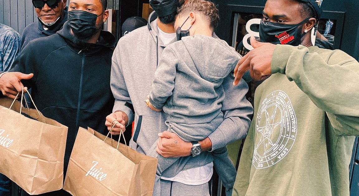 Celtics teammates support Jaylen Brown at grand opening of his Juice store