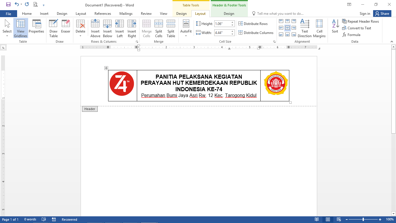 Cara Membuat Kop Surat Resmi dengan Microsoft Word
