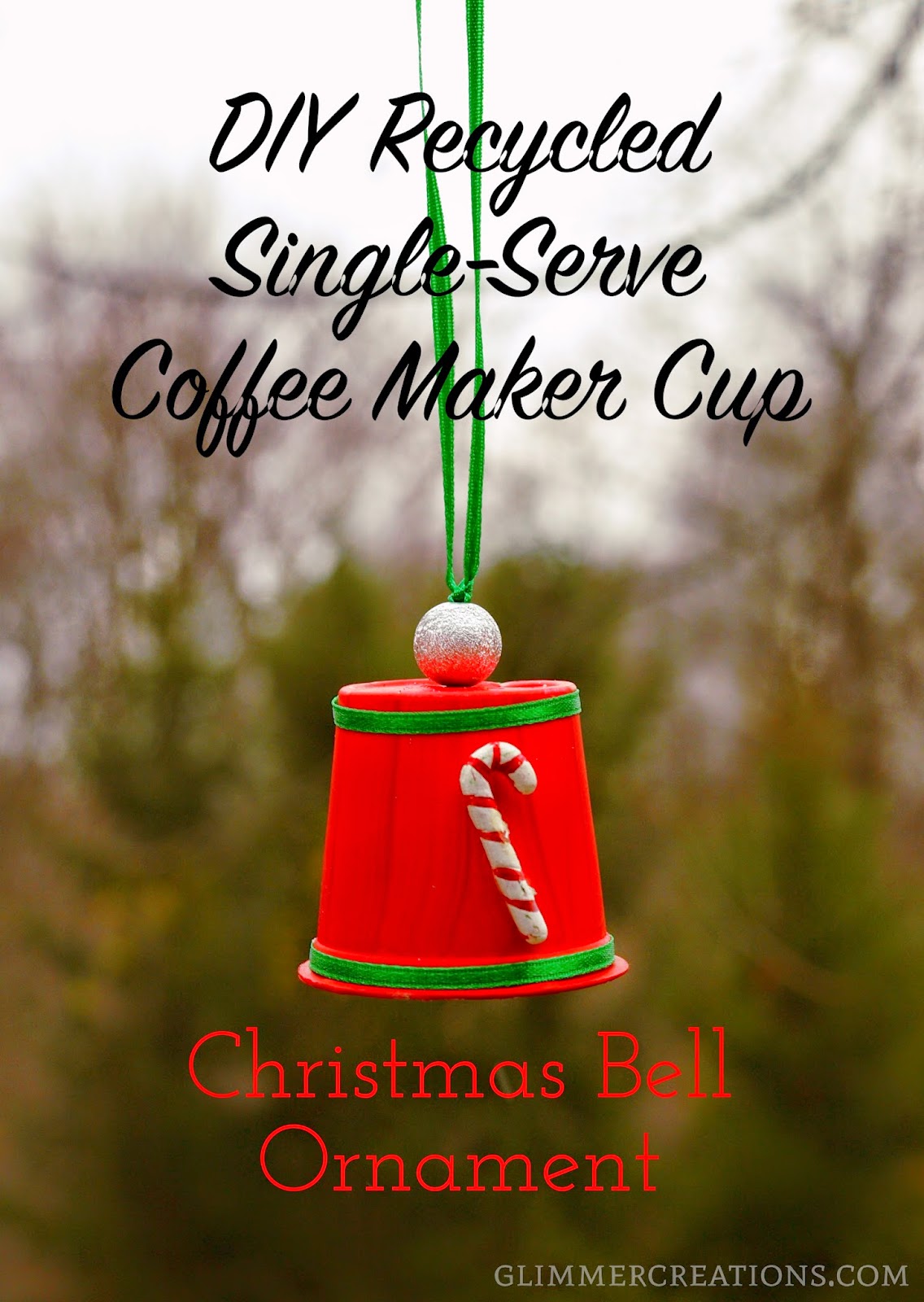 Glimmer Creations Recycled SingleServe Coffee Maker Cup Christmas