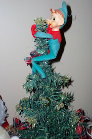 Heirloom Antique Elf on a Shelf Christmas Ornament