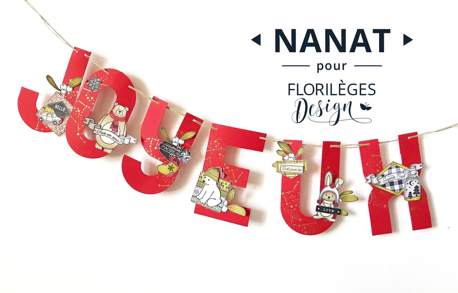 lescrapananat: Banderole de Noel DT Florilèges Design lescrapananat: Banderole de Noel DT Florilèges Design