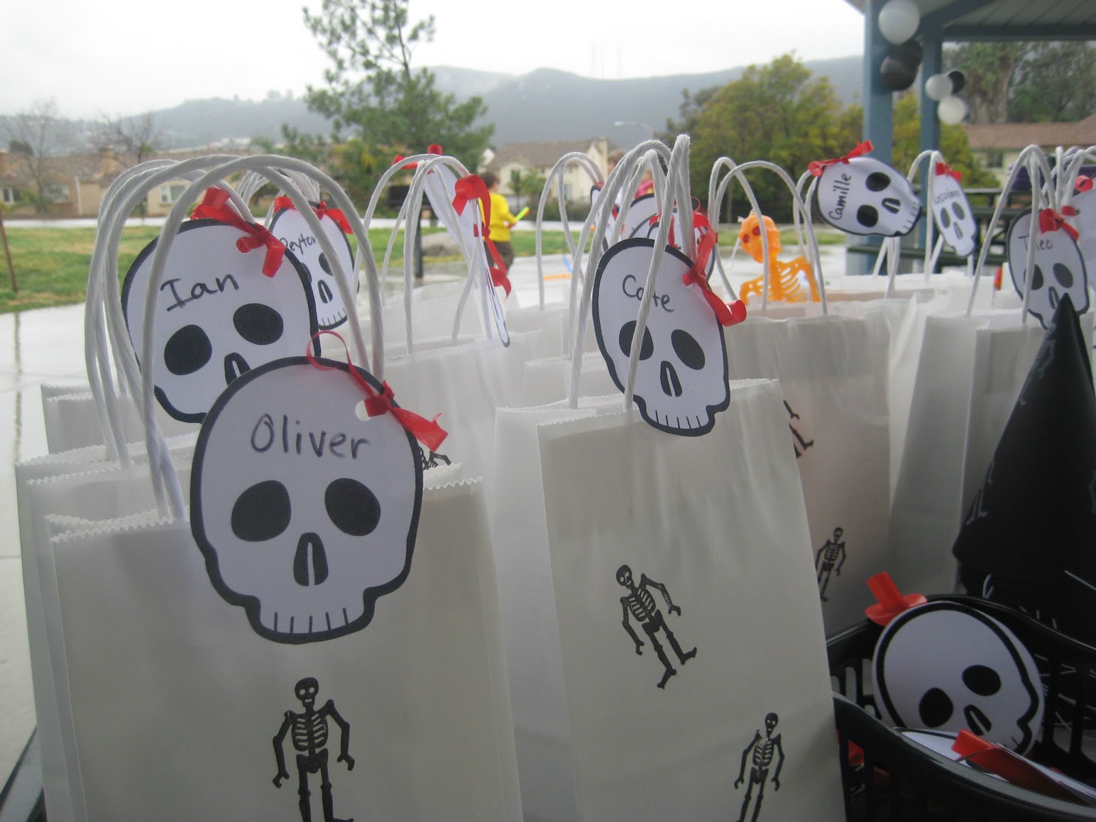 Fun kid parties on a budget Oliver's 4th Birthday; Skeleton theme