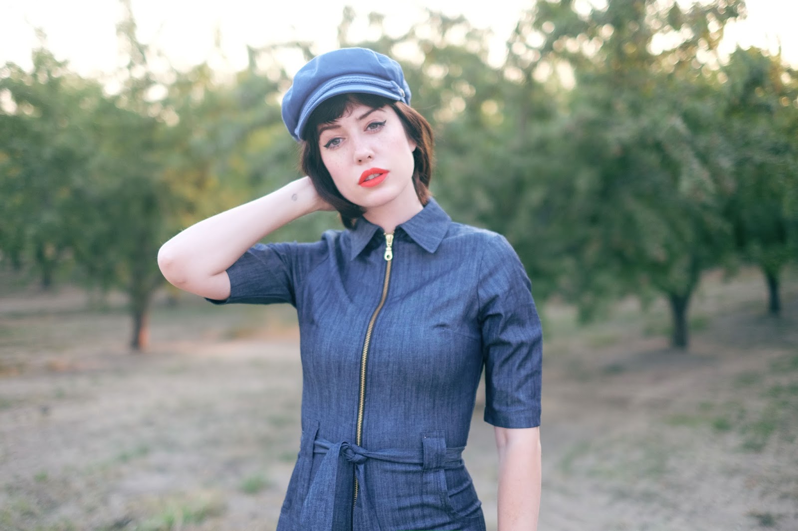 Denim Jumpsuit & Boots // A Fashion Nerd, A Colorful Fashion Blogger