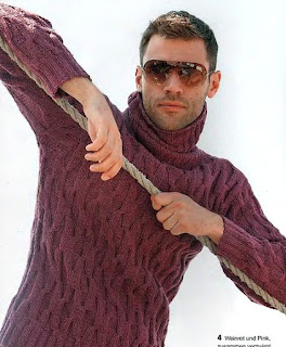 Мужской пуловер спицами- модели 2022 с описанием