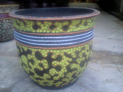  Pot  Gerabah  Batik Dari Plered Purwakarta Landscaping And 