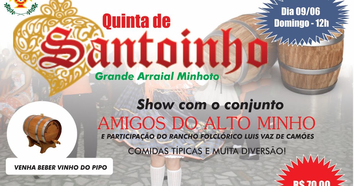 Jornal Casa da Gente Quinta de Santoinho no Clube Português de Niterói