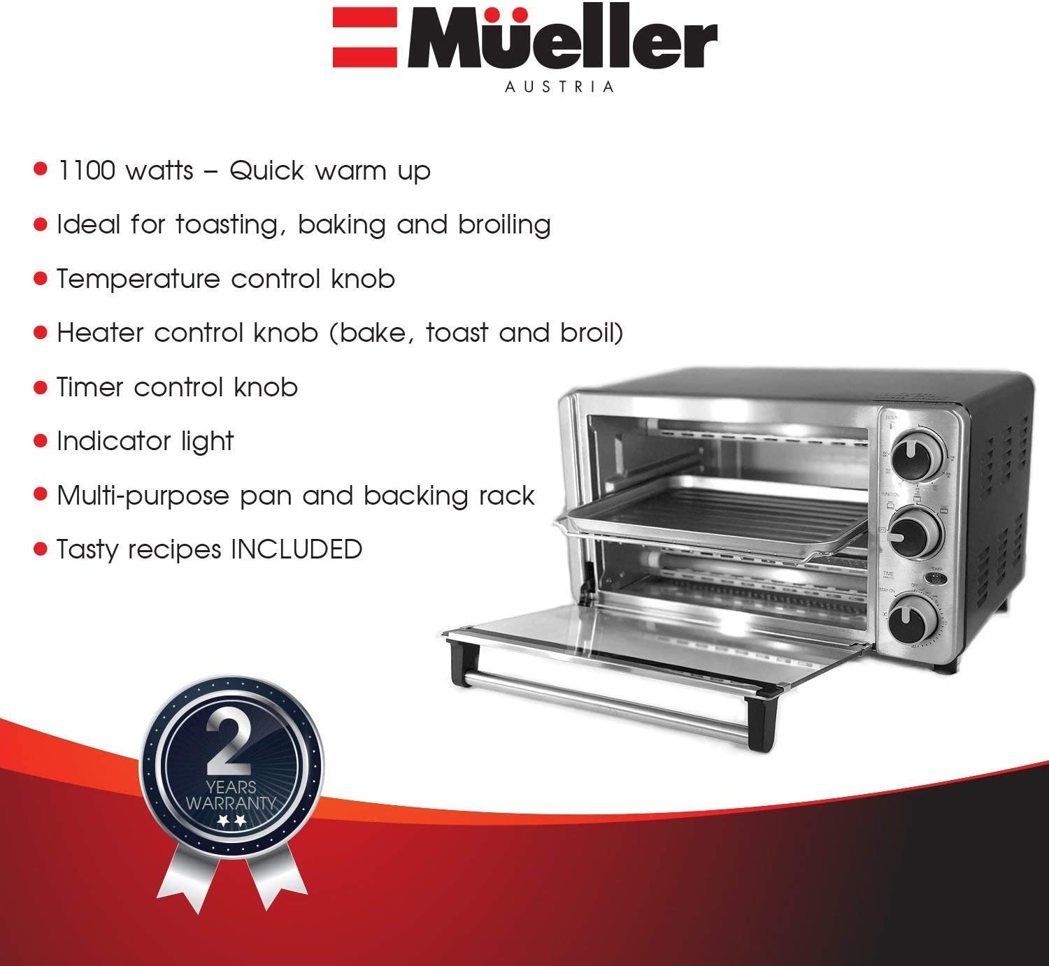 Latest best selling products Toaster Oven 4 Slice, Multifunction