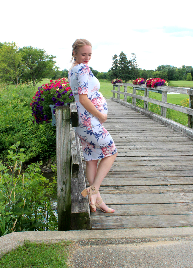 Sisters Marie Baby Shower Style ASOS Maternity Dress