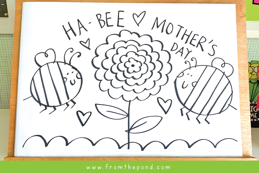 Mother's Day Directed Drawing and Art Project | From the Pond