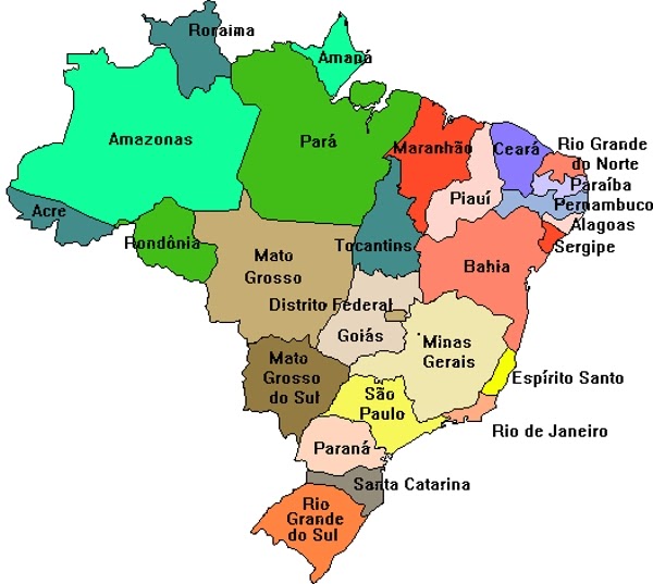 BRASIL ESTADOS E CAPITAIS E MAPA ATUALIZADO DADOS E ESTATÍSTICAS PORTAL ESCOLA