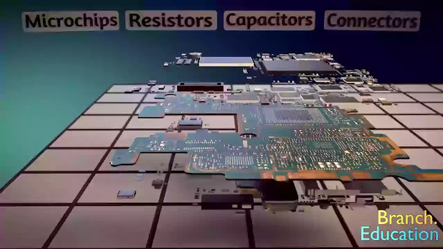 Microchips, Resistors, Capacitors, Connectors