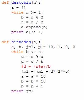 Milanektro: Konversi Bilangan Desimal Biner dengan Python