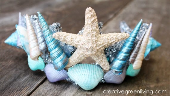How to Make a Mermaid Seashell Crown