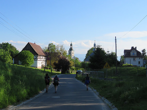 Wieś Komarno w Sudetach
