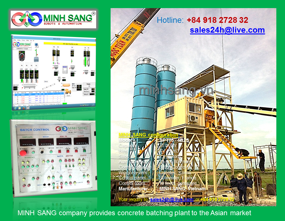 We can upgrade your the control system of concrete batching plants up ...