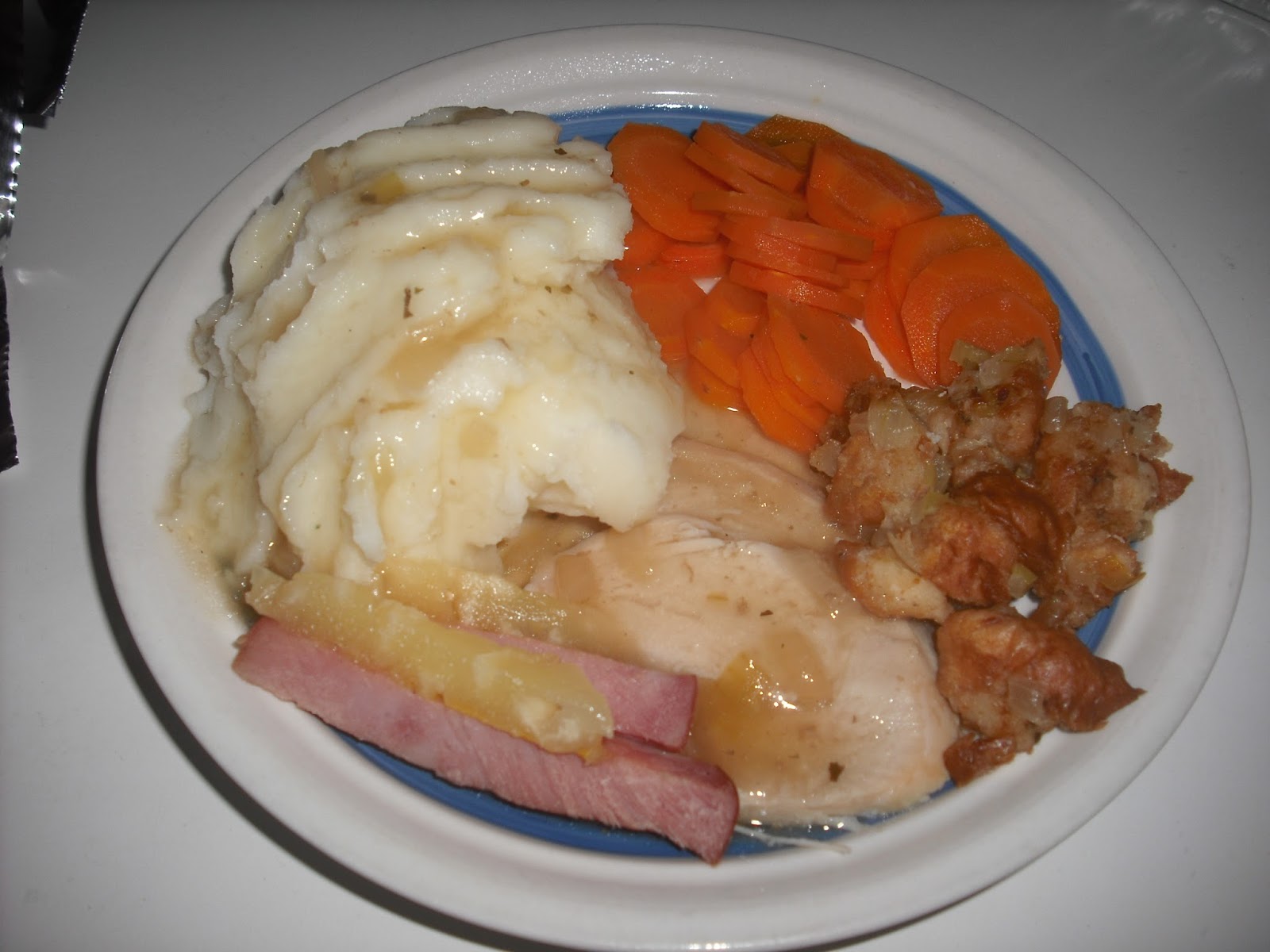 Recipe Marketing Turkey Dinner With Mashed Potatoes And Carrots
