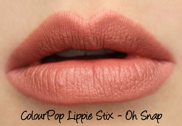 ColourPop Lippie Stix - Oh Snap Swatches & Review