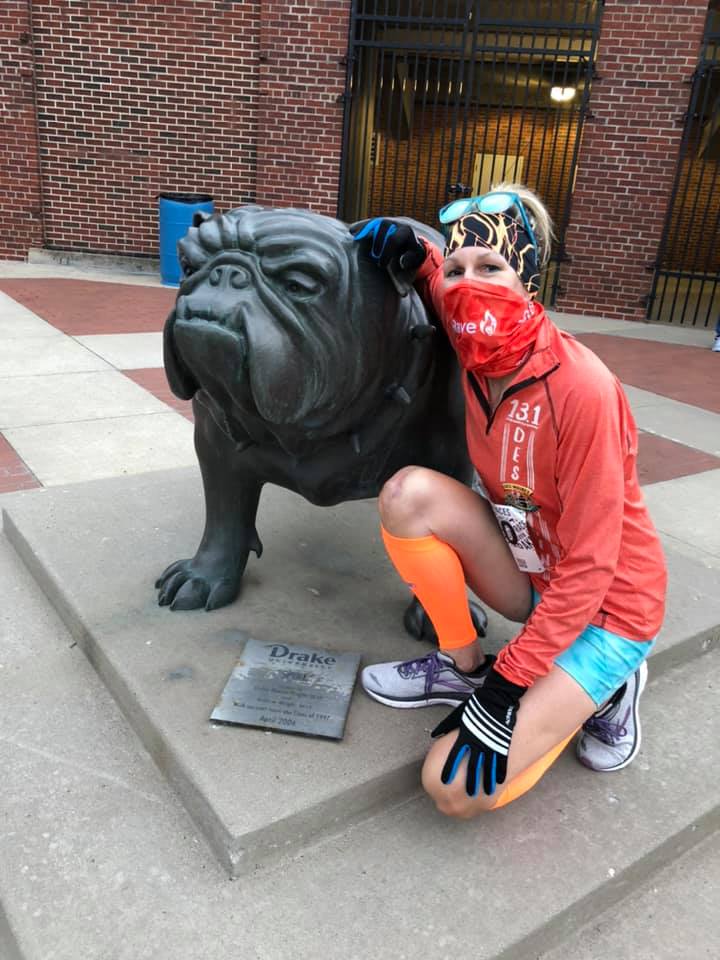 Running on the Fly Drake Relays Road Races Half Marathon 2021 recap