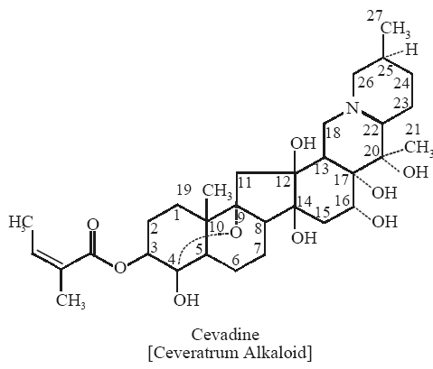 Cevadine [Ceveratrum Alkaloid]