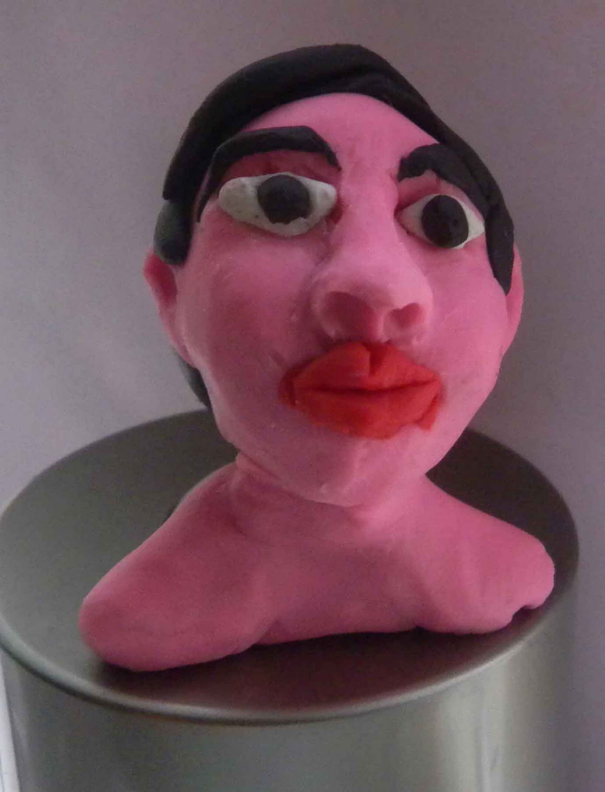 sandvicrochet My try on human head with clay