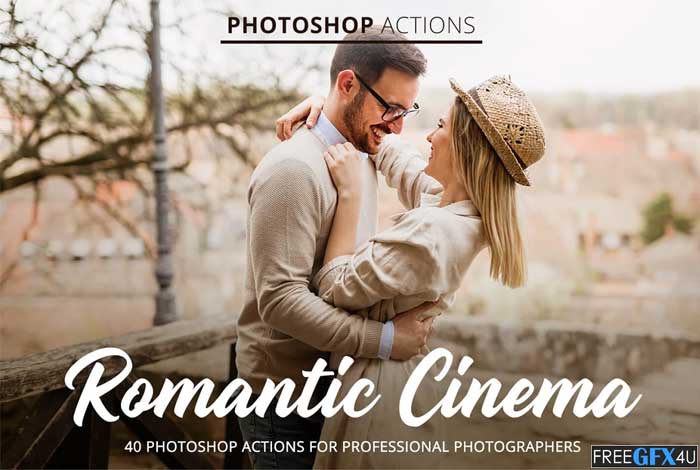CreativeMarket - Romantic Cinema Action for Photoshop Romantic Cinema Action for Photoshop