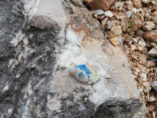 Azurita, Mina Nieves, Viérnoles, Cantabria Azurita, Mina Nieves, Viérnoles, Cantabria