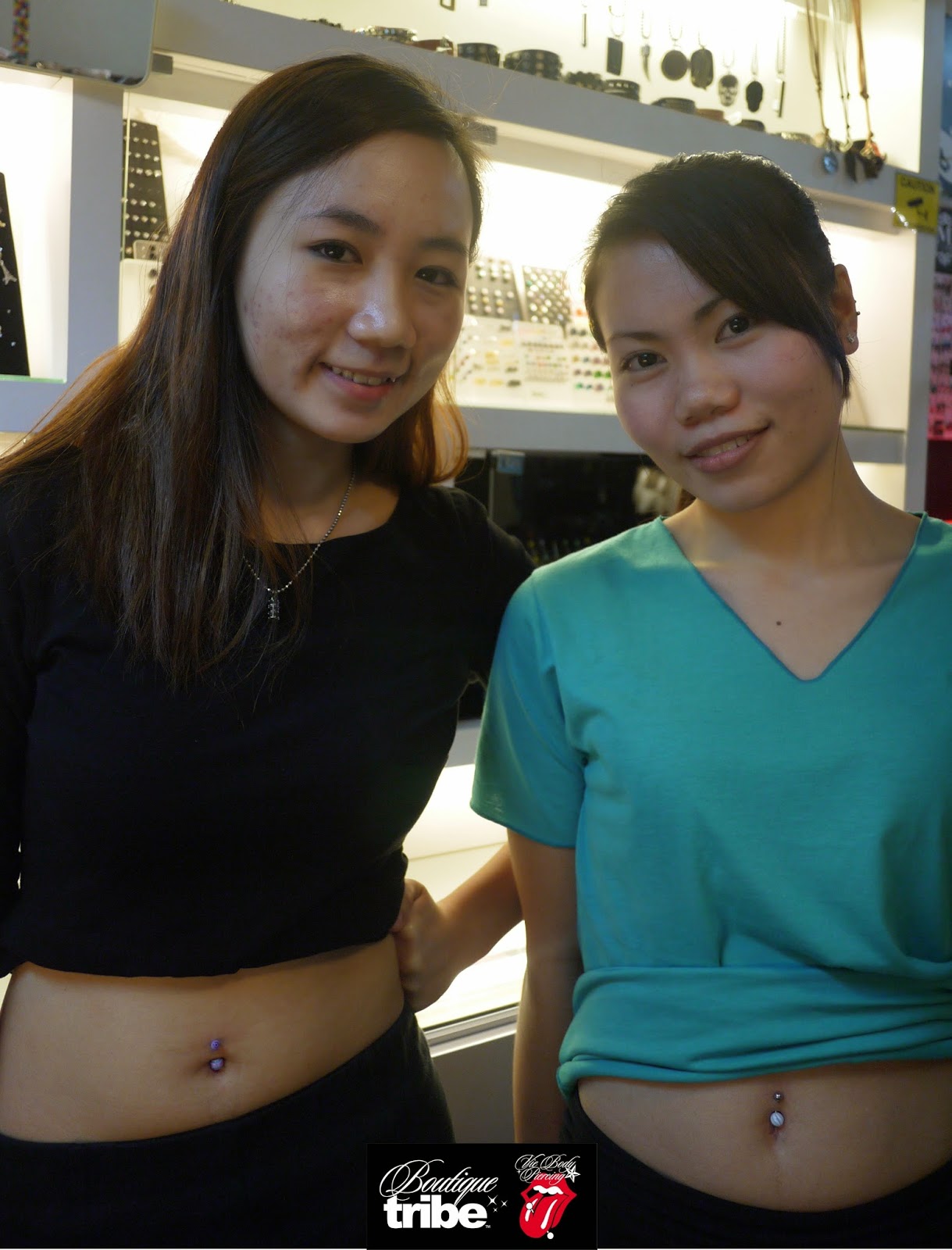 Vie Body Piercing Boutique Tribe Belly piercing at Boutique Tribe