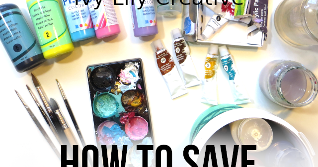 SAVE THIS POST FOR LATER How to make an acrylic paint wet pallet