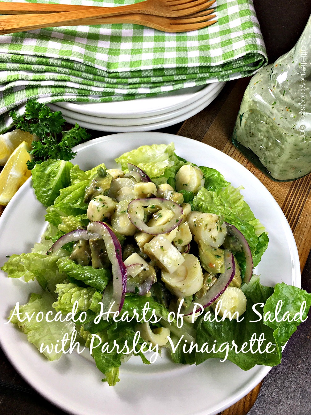 OllaPodrida Avocado Hearts of Palm Salad with Parsley Vinaigrette