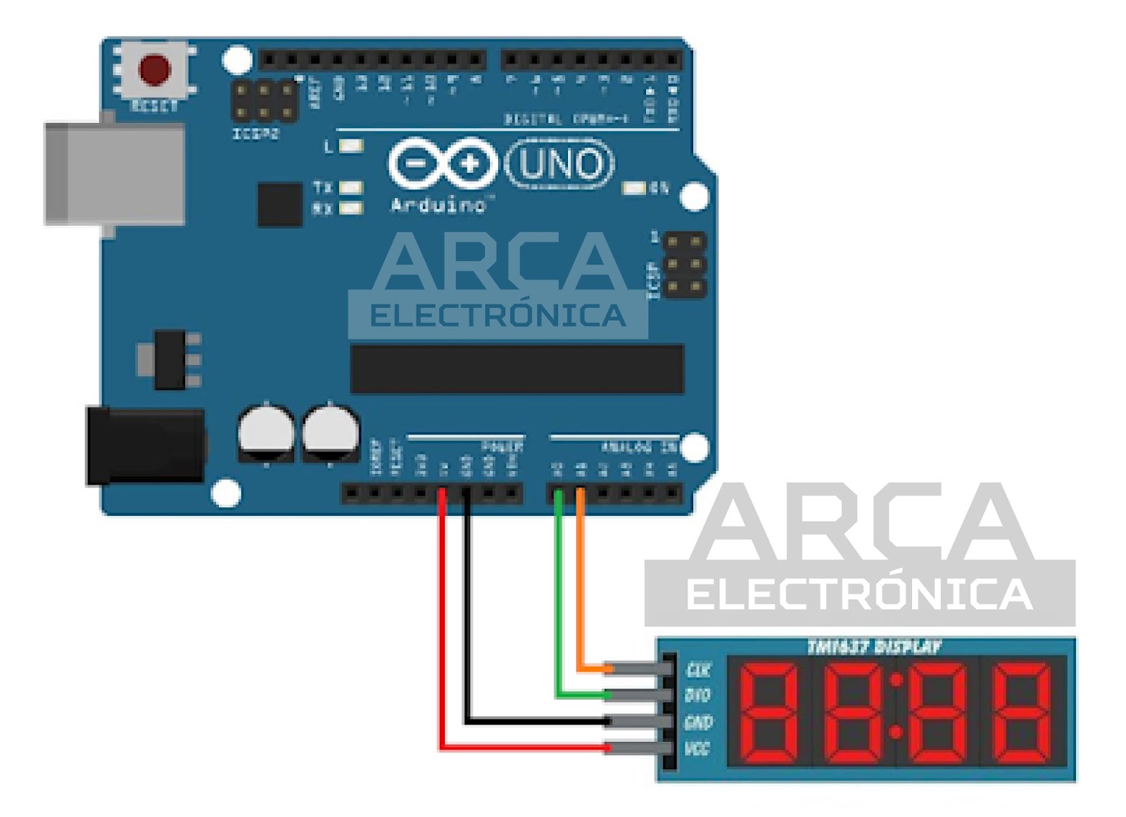 Display de 7 segmentos TM1637 con Arduino ~ ARCA ELECTRÓNICA