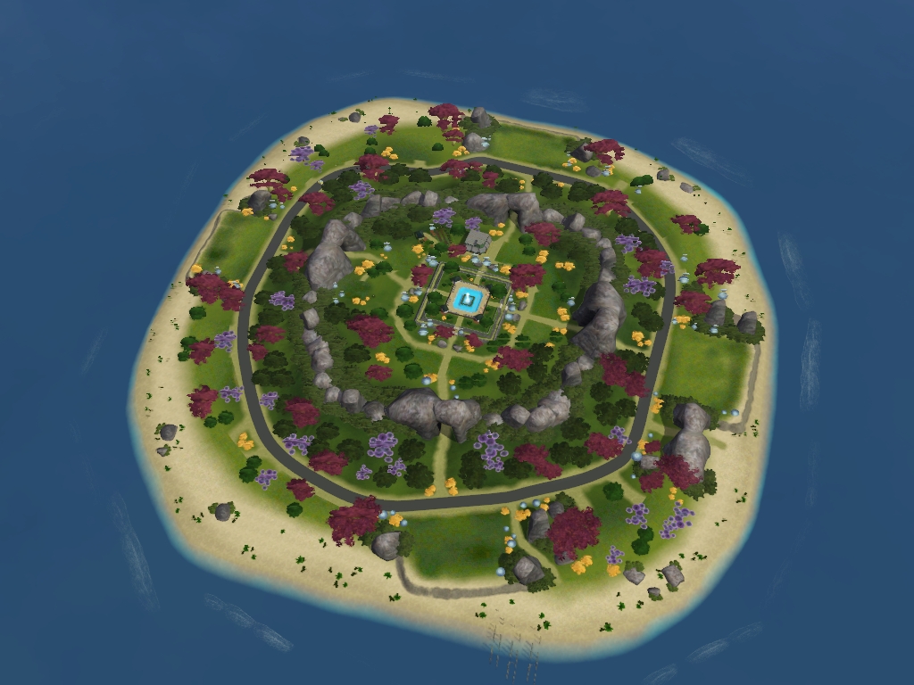 Sims 3 worlds. Города острова для симс 3. Радужник симс. Симс 3 общественный сад. Маленький мир территории.