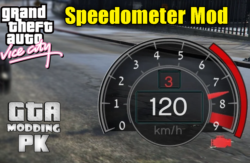 Download Speedometer Mod for GTA Vice City with Installation Video