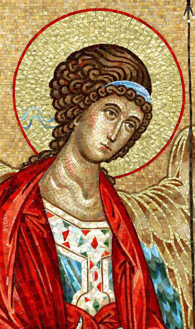 Мозаичная икона Ангел Господень