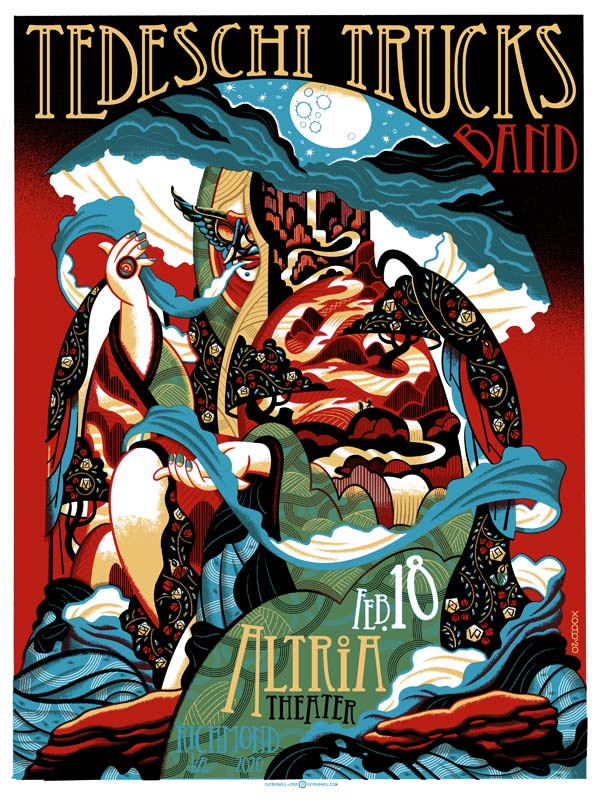 Inside The Rock Poster Frame Blog Guy Burwell 311 And Tedeschi Trucks Band Posters 