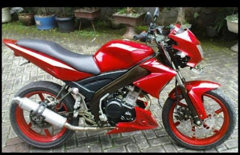 Gambar Modifikasi Motor Yamaha Vixion New Terbaru Merah