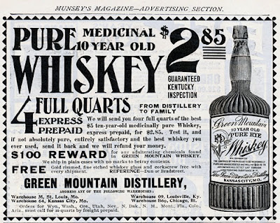 Anuncios antiguos de Whiskey