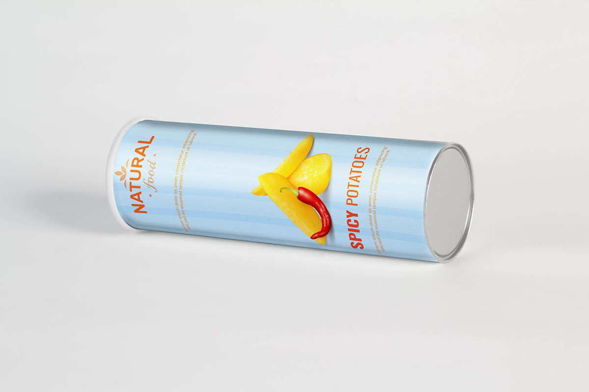Cylindrical Chips Brand Mock Up 2 Cylindrical Chips Brand Mock U