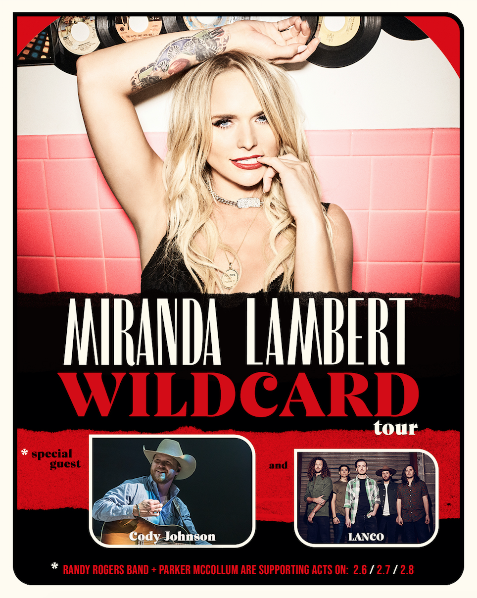 music news Miranda Lambert Announces 2020 "Wildcard Tour" Music top