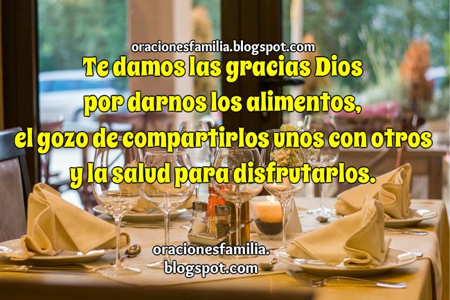 oracion por los alimentos oracion por los alimentos