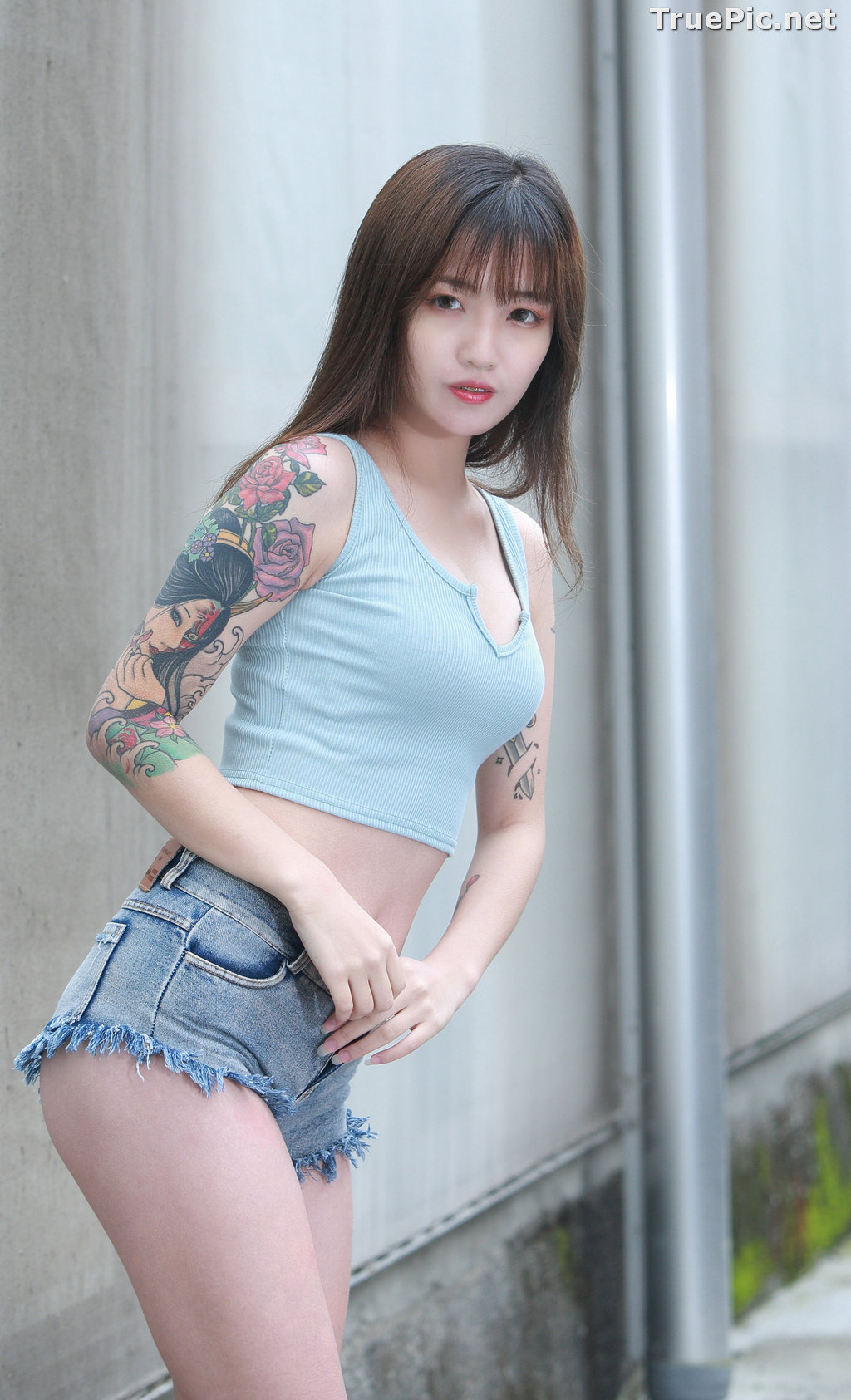 Image Taiwanese Lovely and Sexy Girl – 泱泱 - Low Top and Jeans Pants - TruePic.net - Picture-30