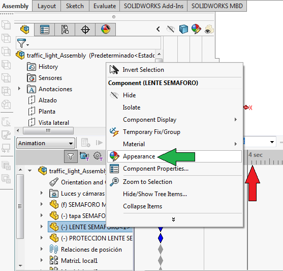 Solidworks Assignment Help SOLIDWORKS motion study traffic lights