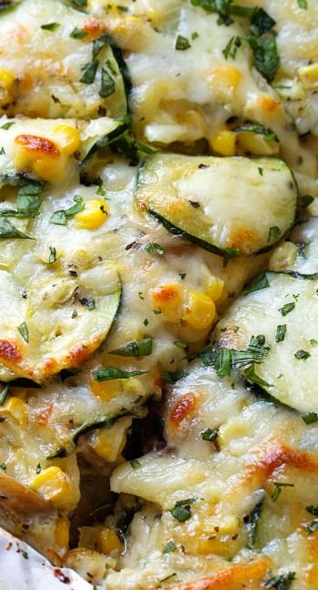 This crustless Sweet Corn and Zucchini Pie is so incredibly simple to make and it’s the perfect way to enjoy summer produce!