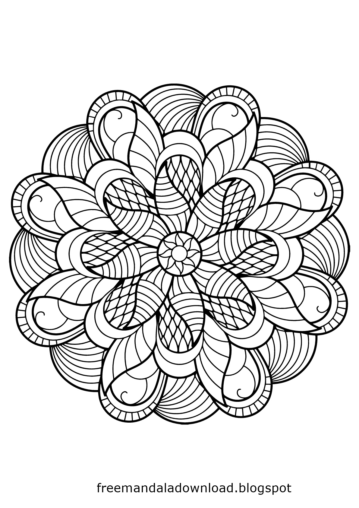 Schöne Mandalas Malvorlagen zum Drucken und Ausmalen