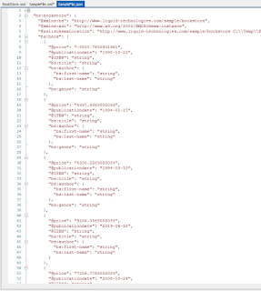 json xml schema document infer tool liquid