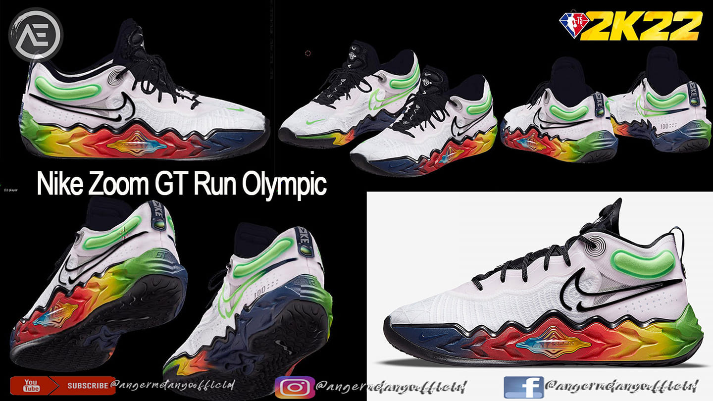 NBA 2K21 Nike Zoom GT Run Olympic Shoes By AEO