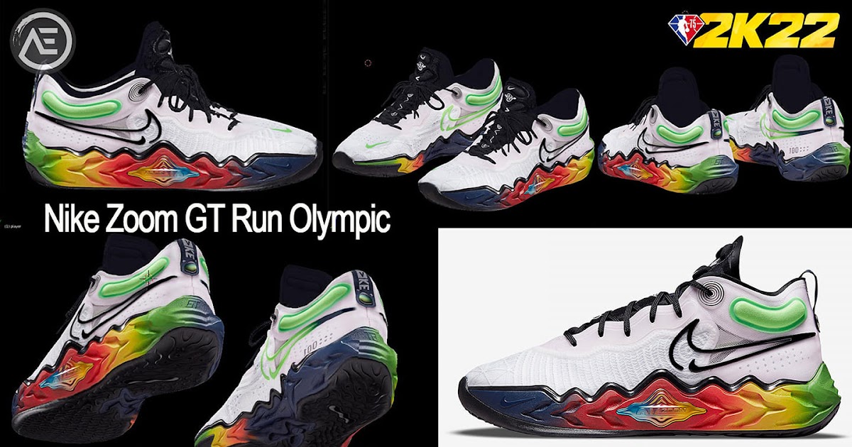NBA 2K21 Nike Zoom GT Run Olympic Shoes By AEO